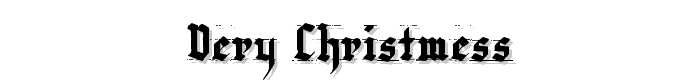 Very Christmess font